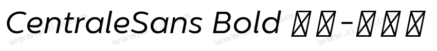 CentraleSans Bold 粗体字体转换